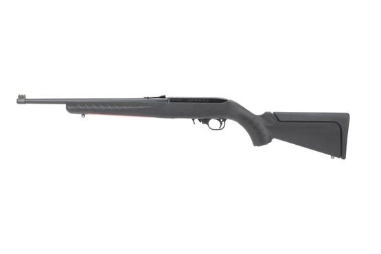 Ruger 10-22 rifle features fiber optic sights